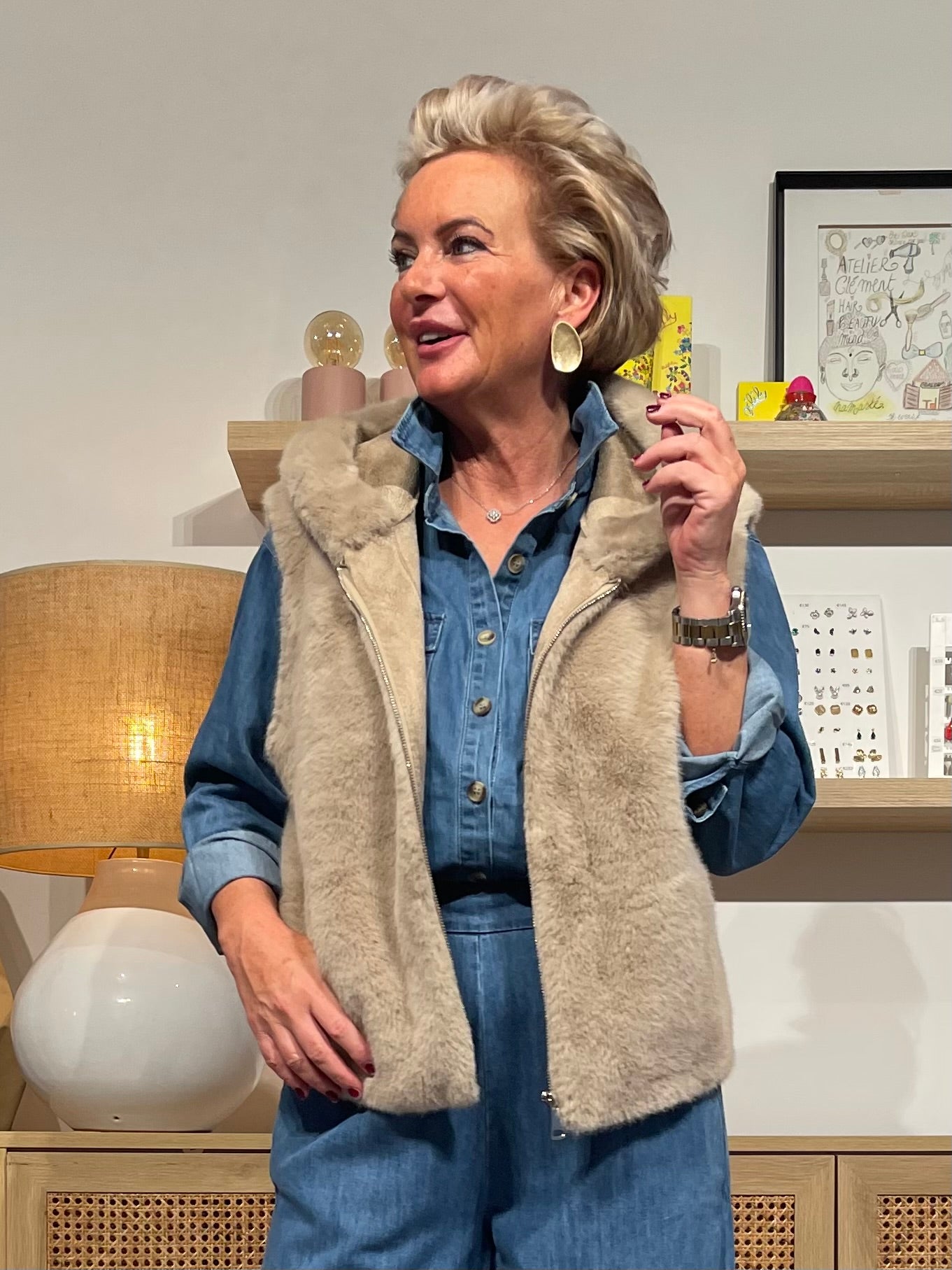 Oversized hemd "Jeans lover"