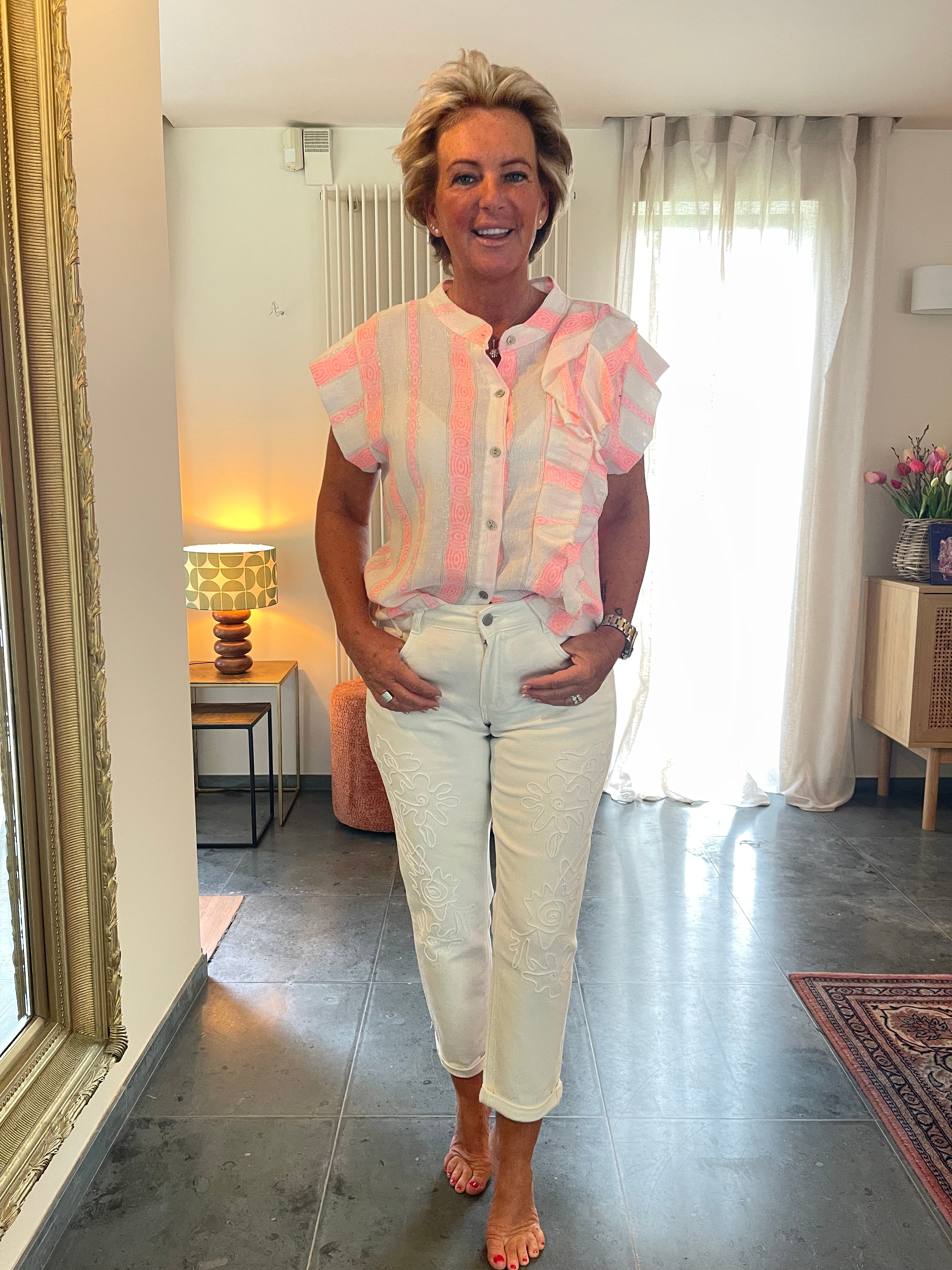 Broek "Toxic White"