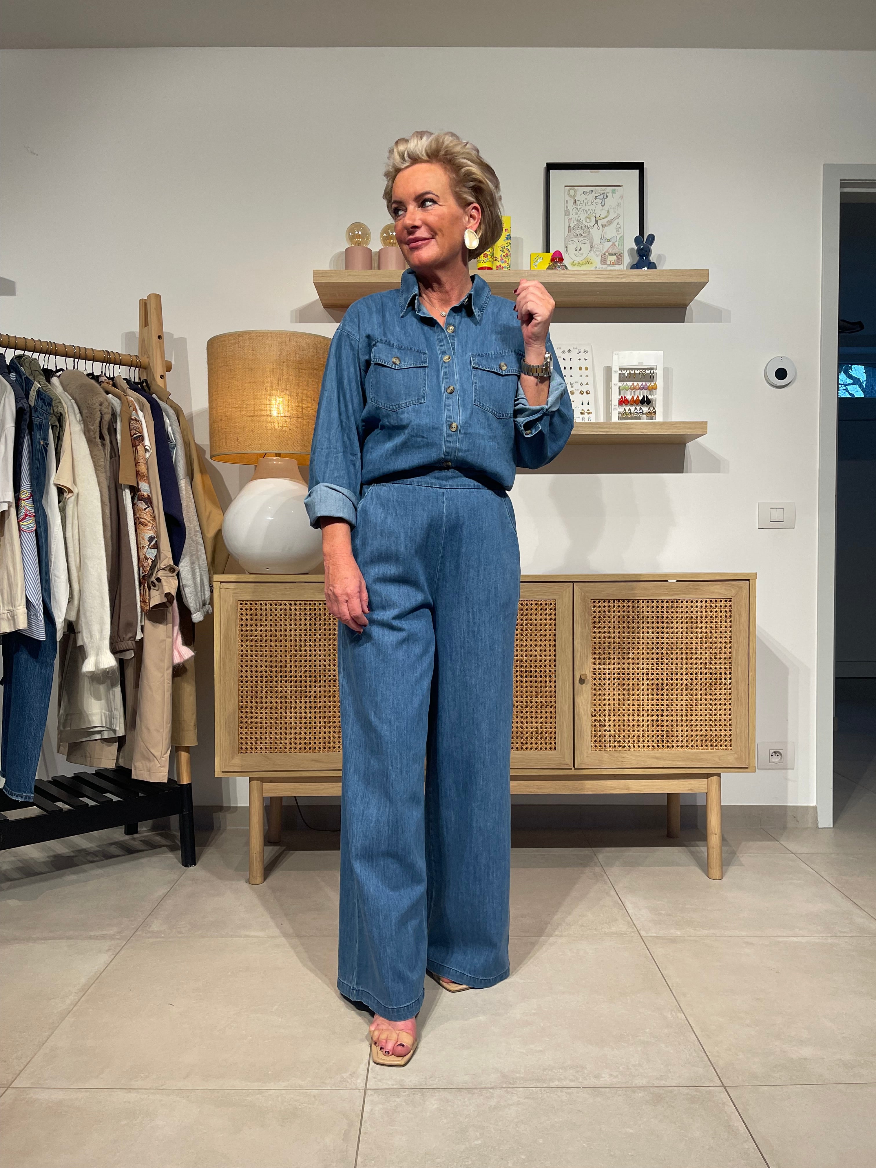 Oversized hemd "Jeans lover"