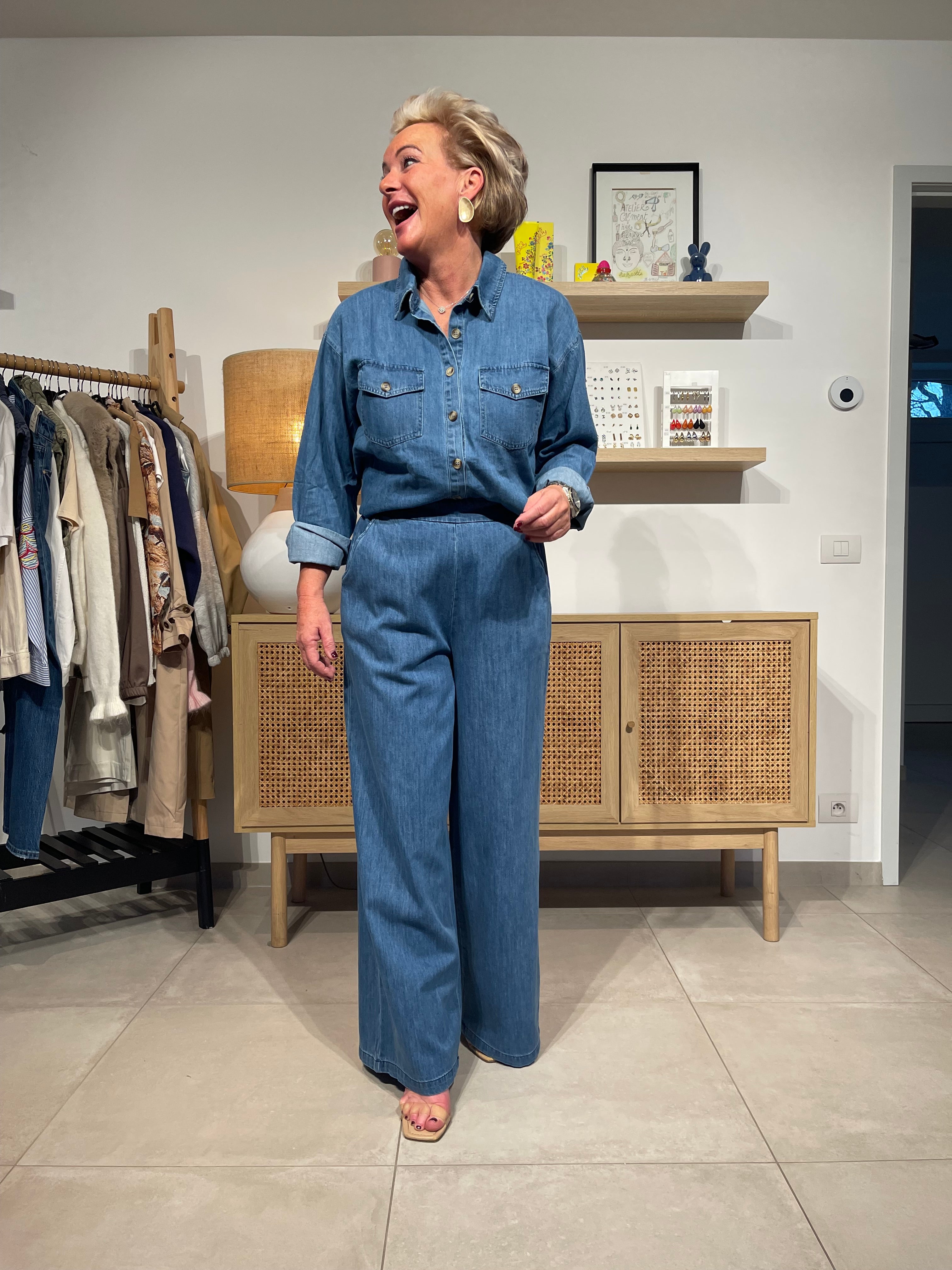 Oversized hemd "Jeans lover"