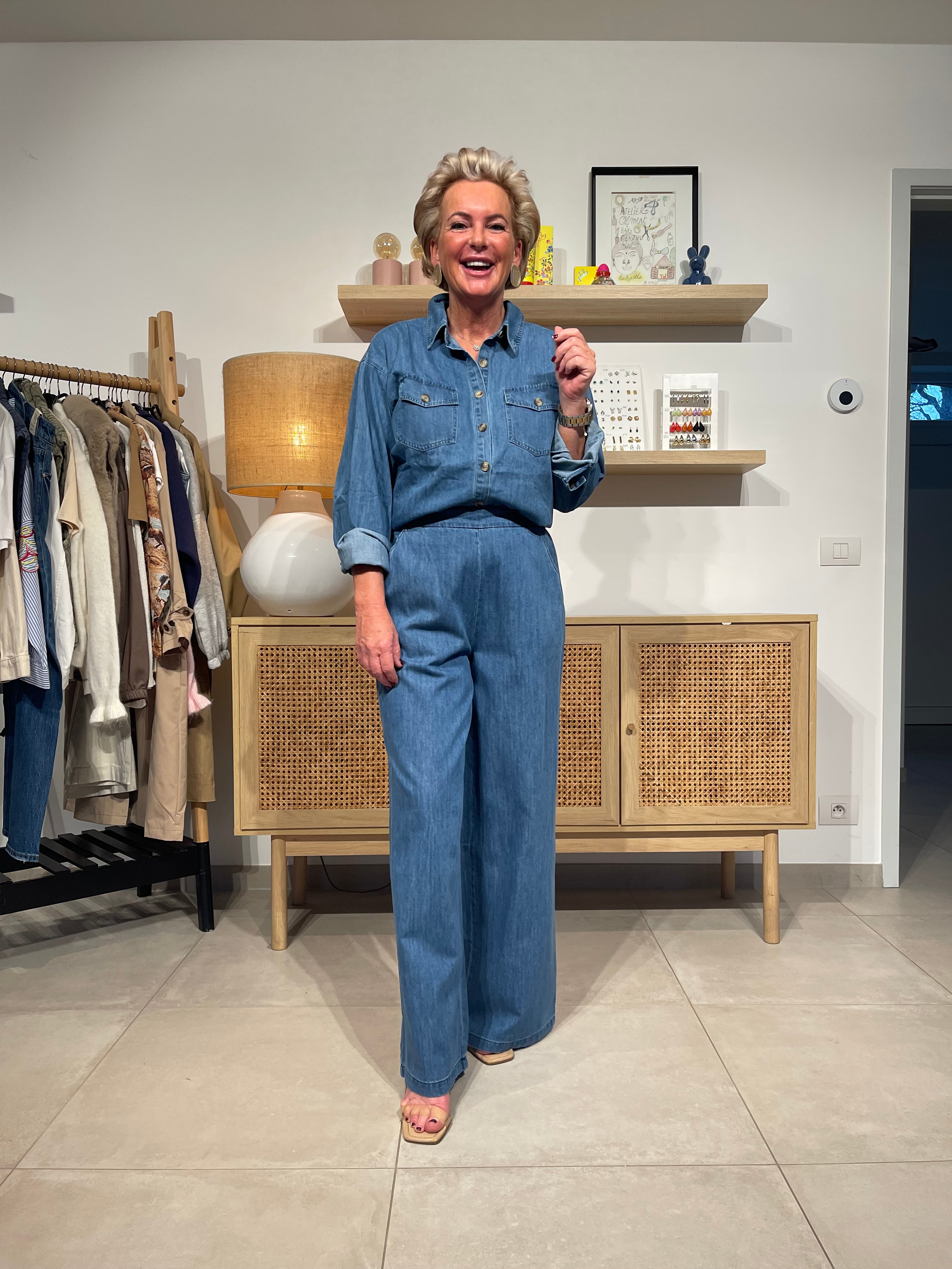 Oversized hemd "Jeans lover"