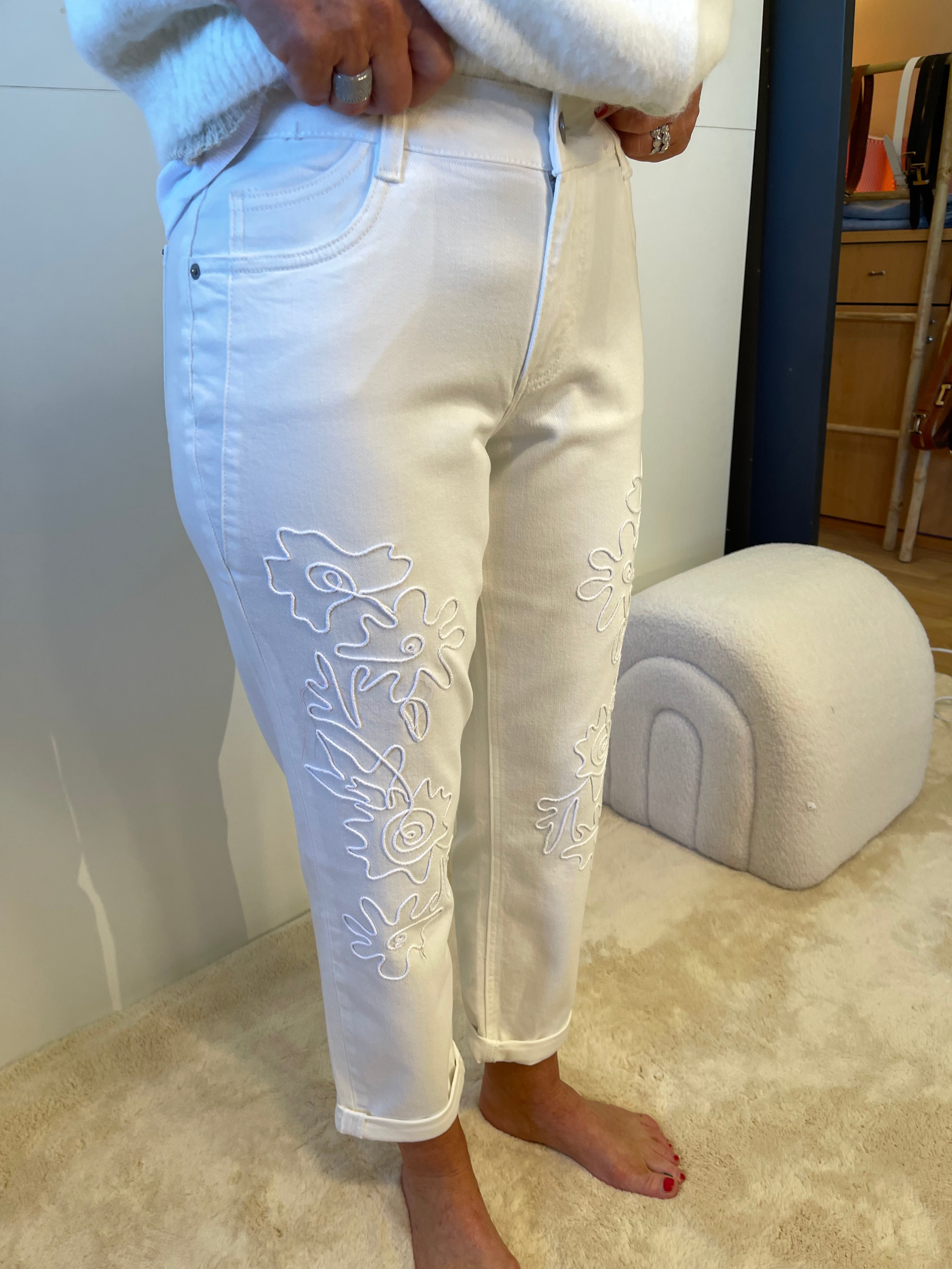 Broek "Toxic White"